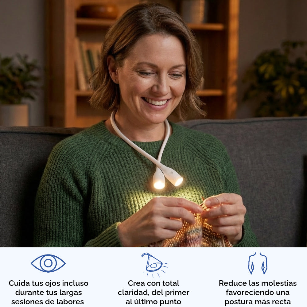 Lumira – La lámpara de cuello que ilumina tus creaciones y reduce la fatiga visual